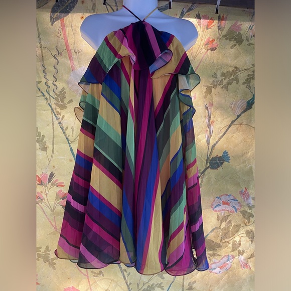 AMUR Sevyn Mini Halter Dress Size 8 $398 - Picture 8 of 9